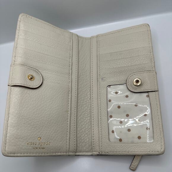 KATE SPADE New York Gold Bifold Wallet - Picture 3 of 9